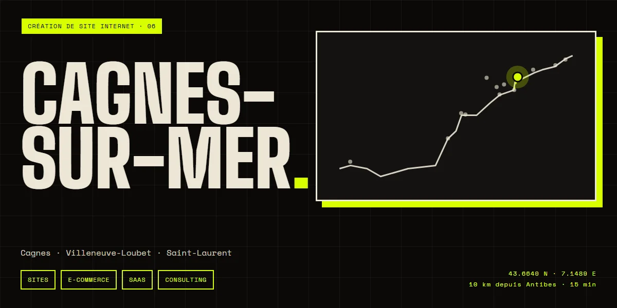 Création de site internet à Cagnes-sur-Mer — Arnaud Poirier, freelance web et logiciel