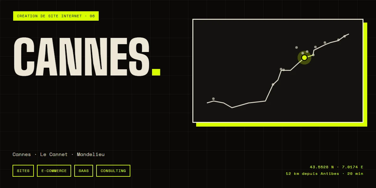 Création de site internet à Cannes — Arnaud Poirier, freelance web et logiciel
