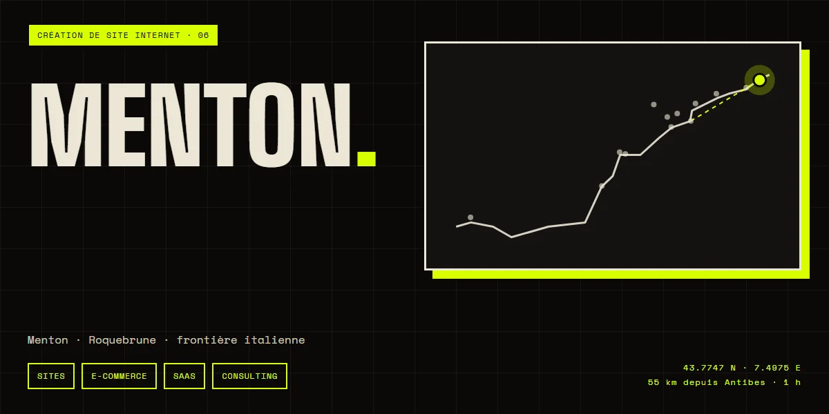 Création de site internet à Menton — Arnaud Poirier, freelance web et logiciel