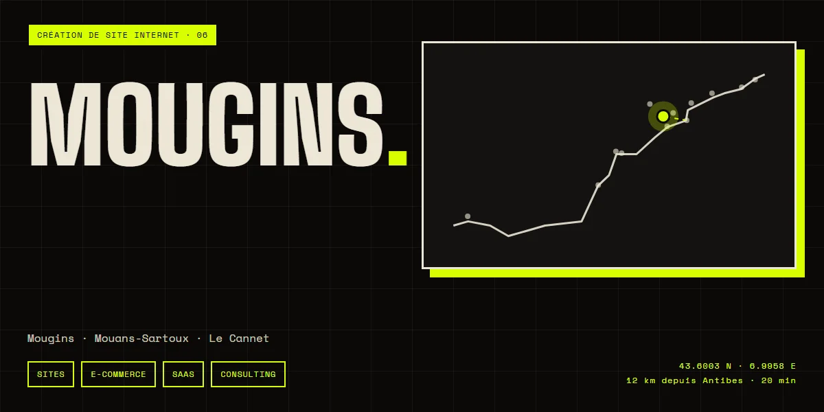 Création de site internet à Mougins — Arnaud Poirier, freelance web et logiciel