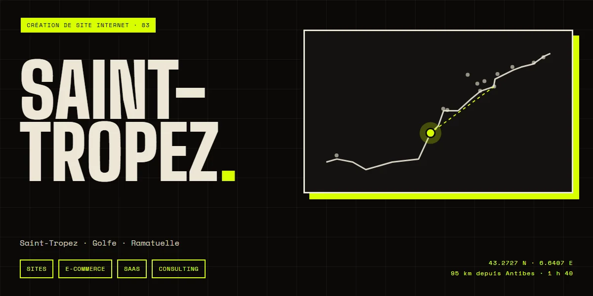 Création de site internet à Saint-Tropez — Arnaud Poirier, freelance web et logiciel